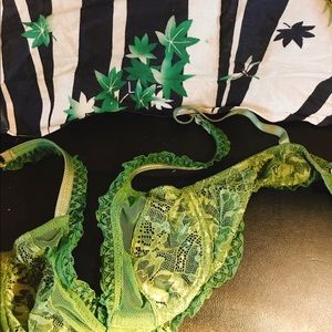 Lonely Label Spring Green Lace Bra